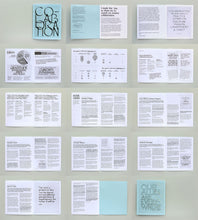 Load image into Gallery viewer, a composited image with photos of every spread and the cover