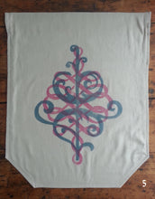 Load image into Gallery viewer, Flourish Woodcut-Printed Banners