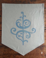 Load image into Gallery viewer, Flourish Woodcut-Printed Banners
