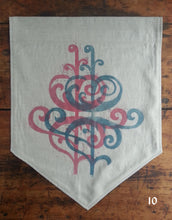 Load image into Gallery viewer, Flourish Woodcut-Printed Banners